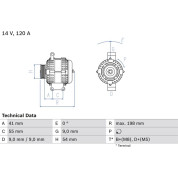 Lichtmaschine | LANCIA | 0 986 083 320