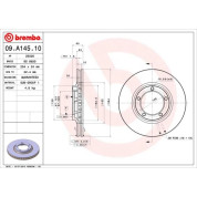 80 481 035 Bremsscheibe VA | HYUNDAI H1 97 | 09.A145.10