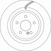 Bremsscheibe | MERCEDES CLS, E-Klasse 04 | DF6826S