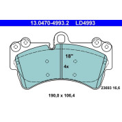 Bremsbelagsatz Audi P. Q7 3.0-3.6 Quattro 06-15 Keramik | 13.0470-4993.2