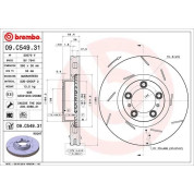 Bremsscheibe VA | PORSCHE Panamera 10-16 | 09.C549.31