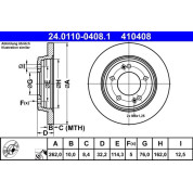 Bremsscheibe | 24.0110-0408.1