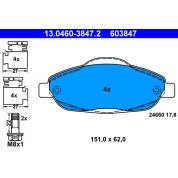 Bremsbelagsatz Peugeot S. 308/3008 07 | 13.0460-3847.2