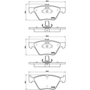 BREMBO Bremsklötze VA | MERCEDES E, S-Klasse 02-09 | P 50 075