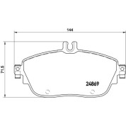 BREMBO Bremsklötze VA | MERCEDES 11 | P 50 093