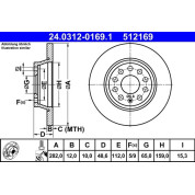 Bremsscheibe Vw T. Cc/Eos/Golf/Jetta/Passat/Tiguan 05- Power Disc | 24.0312-0169.1