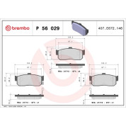 BREMBO Bremsklötze HA | NISSAN Almera, Sunny 90-06 | P 56 029