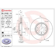 10 481 034 Bremsscheibe VA | OPEL Signum,Vectra,SAAB 9-3 02 | 09.9162.11