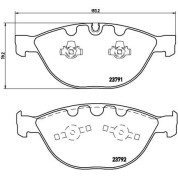 BREMBO Bremsklötze VA | BMW 1, 3, 5, 6, 7 01-10 | P 06 047