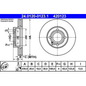 Bremsscheibe Vw P.Golf/Jetta/Polo 76-99 | 24.0120-0123.1