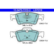 Bremsbelagsatz Db T. W164/W251/X164 3,0-5,5 4-Matic 05- Keramik | 13.0470-7219.2