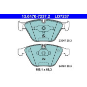 Bremsbelagsatz Bmw S. 3 (E90,E91,E92,E93) 3.0 04-13 Keramik | 13.0470-7237.2