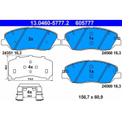 Bremsbelagsatz Hyundai P. Santa Fe 06-15 | 13.0460-5777.2