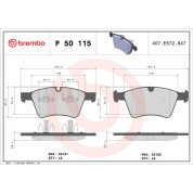 BREMBO Bremsklötze VA | MERCEDES M,GL 07 | P 50 115