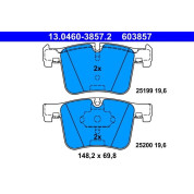 Bremsbelagsatz Bmw S. 1/2/3/4/X3/X4 2.0-3.0 11 | 13.0460-3857.2