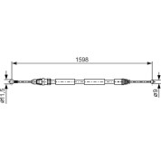 Handbremsseil re | OPEL Vivaro,REN Trafic,NIS 01 | 1987482388