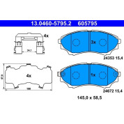 Bremsbelagsatz Mazda P. Bt-50 2.5-3.0Cdi 4X4 06 | 13.0460-5795.2