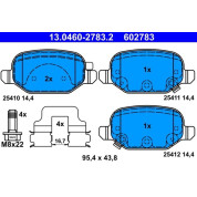 Bremsbelagsatz Fiat T. Panda 0.9/1.3D 4X4 12 | 13.0460-2783.2