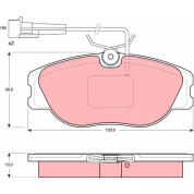 Bremsbelagsatz Lancia P. Kappa 94-01/Thema 84-/Alfa 155/Gtv | GDB1058