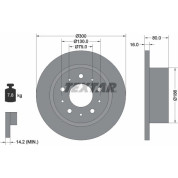 Bremsscheibe Fiat T. Ducato 06- 2000Kg | 92157600