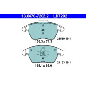 Bremsbelagsatz Peugeot S. 207/208/307/308/3008/Rcz 03- Keramik | 13.0470-7202.2