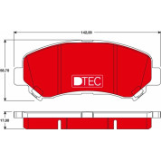 Bremsbelagsatz Nissan P. Qashqai/X-Trail 1,5-2,0 Dci 07-13 Dtec Cotec | GDB3467DTE