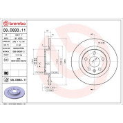 Bremsscheibe HA | VOLVO XC40 17 | 08.D893.11