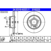 Bremsscheibe | 24.0310-0223.1