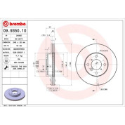 89 481 016 Bremsscheibe VA | SUZUKI Baleno,Liana 96 | 09.9350.10