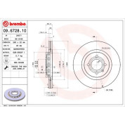 17 481 024 Bremsscheibe VA | VW Golf,Passat,SEAT Ibiza 89 | 09.6728.10