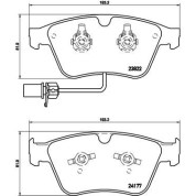 BREMBO Bremsklötze VA | BENTLEY Continental 03 | P 05 003