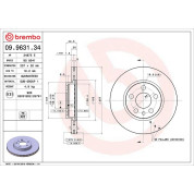 40 481 048 Bremsscheibe VA | FIAT Scudo 96 | 09.9631.34