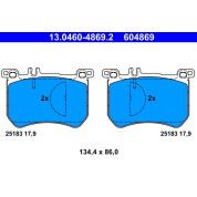 Bremsbelagsatz Db P. R231/W222 3.0-4.7 12 | 13.0460-4869.2