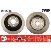 Bremsscheibe Db T. W164/W251 | DF4472S