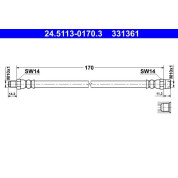 Bremsschlauch | 24.5113-0170.3