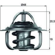 Thermostateinsatz mit Dichtung | FORD,SAAB 1.3-2.0 64-98 | TX 5 88D