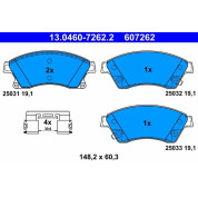 Bremsbelagsatz Opel P. Astra J 09- Disc 276/Aveo 11 | 13.0460-7262.2