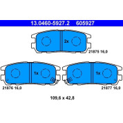 Bremsbelagsatz Opel T. Frontera/Monterey 2,0-3,2 92-04 | 13.0460-5927.2