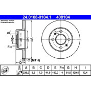 Bremsscheibe | 24.0108-0104.1