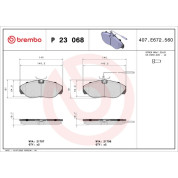 BREMBO Bremsklötze VA | CITROEN Jumper PEUGEOT Boxer 94-05 | P 23 068