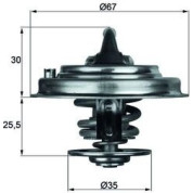 Thermostateinsatz mit Dichtung | AUDI A6 97-05 | TX 34 87D