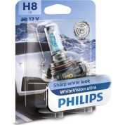 H8 12V 35W PGJ19-1 WhiteVision Ultra 1St. Philips | 1-STK Blisterpackung | 12360WVUB1