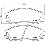 BREMBO Bremsklötze VA | HYUNDAI Terracan 01-08 | P 30 017