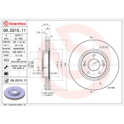 Bremsscheibe VA | HYUNDAI KIA | 09.D210.11