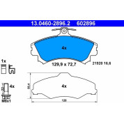 Bremsbelagsatz Mitsubishi P. Colt 1.1-1.5 04-12 | 13.0460-2896.2