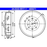 Bremstrommel | 24.0222-8017.1