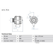 Lichtmaschine | TOYOTA,CITROEN,PEUGEOT | 0 986 049 960