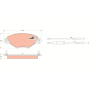 Bremsklötze VA | CITROEN C5 01 | GDB1448