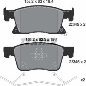 Bremsbelagsatz Opel P. Astra K 1.0-1.6 15 | 2234501