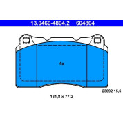 Bremsbelagsatz Renault P. Megane 2.0 08 | 13.0460-4804.2